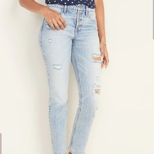 Old Navy High Waisted 80s Wash Power Slim Jeans